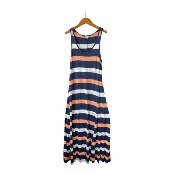 GAP Sleeveless Striped Maxi Tank Dress Size S - Picture 1 of 9